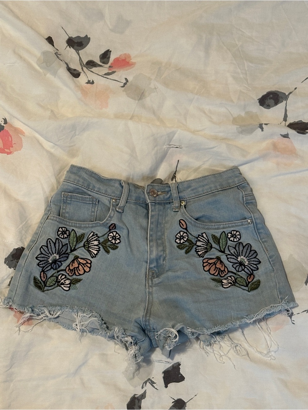 Vintage Forever 21 Embroidered Shorts